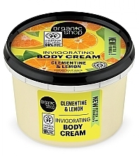Clementine & Lemon Body Cream - Organic Shop Invigorating Body Cream Clementine & Lemon — photo N2