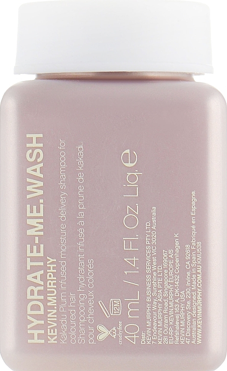 Intensive Moisturizing Shampoo - Kevin.Murphy Hydrate-Me Wash Shampoo (mini size) — photo N1