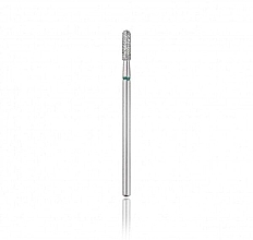 Fragrances, Perfumes, Cosmetics Diamond Nail Drill Bit, rounded cylinder, green, L-8.0 mm, 2.3 mm - Head The Beauty Tools