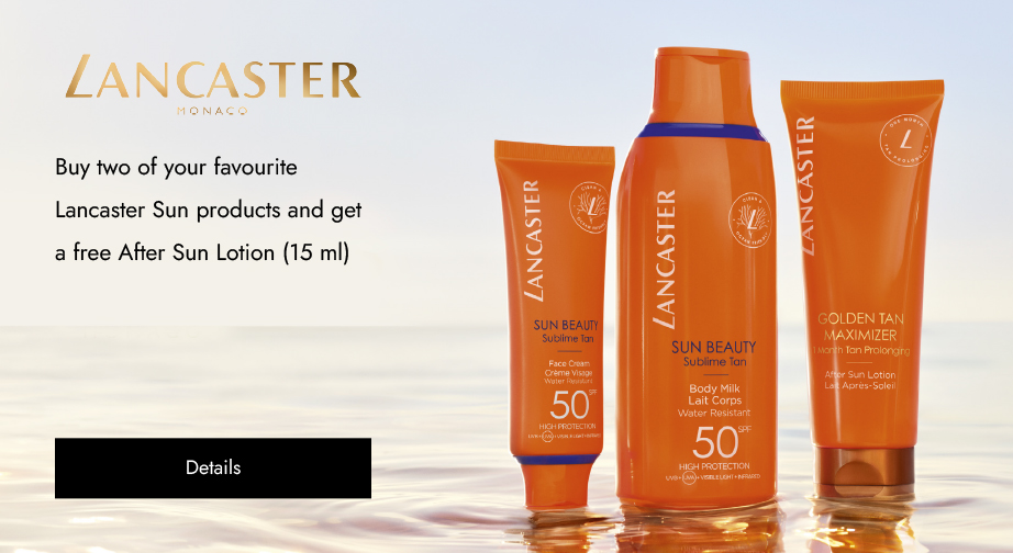 Buy two of your favourite Lancaster Sun products and get a free After Sun Lotion (15 ml)