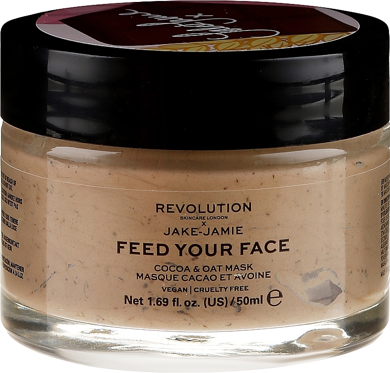Moisturizing Mask - Makeup Revolution Skincare X Jake Jamie Feed Your Face Cocoa & Oat Moisturising Face Mask — photo N2