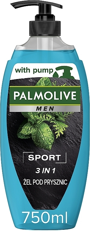 3-in-1 Shower Gel - Palmolive Sport Naturals Mint And Cedar Oils — photo N11