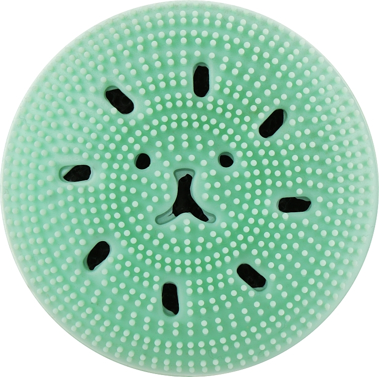 Silicone Face Cleansing & Massage Sponge, mint - Miss Claire — photo N4