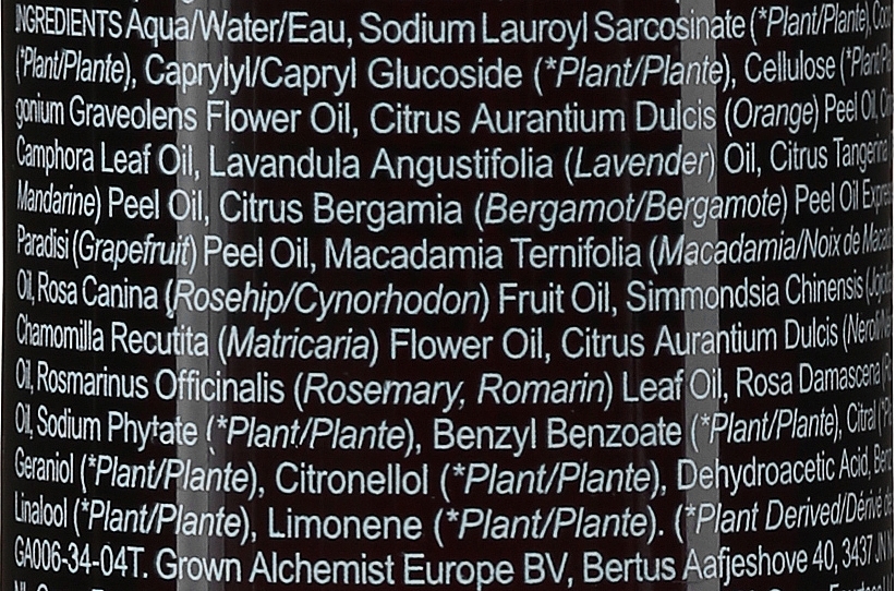 Shower Gel - Grown Alchemist Body Cleanser Chamomile, Bergamot & Rosewood — photo N4
