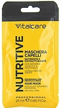 Hair Mask with Vegetable Ceramides and Panthenol for Dry Hair - Vitalcare Professional Nutritive Hair Mask — photo N1