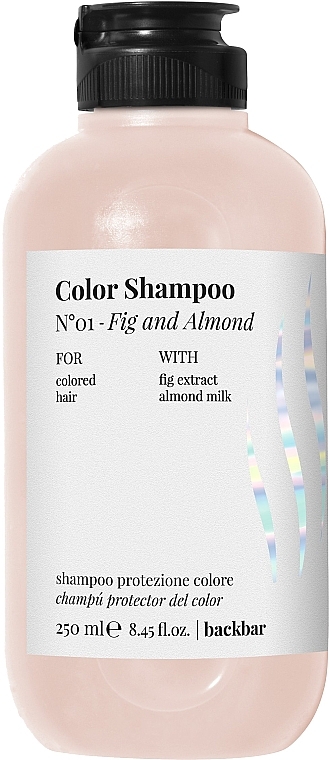 Colored Hair Shampoo 'Fig and Almond' - FarmaVita Back Bar No1 Color Shampoo Fig and Almond — photo N1