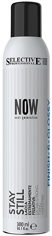 Extra Strong Hold Hairspray - Selective Professional Now Next Generation Stay Still — photo N1