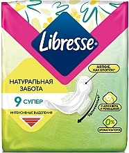 Sanitary Pads, 9 pcs - Libresse Natural Care Ultra Super — photo N2