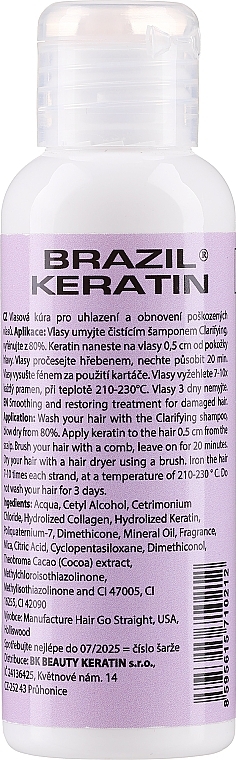 Smoothing & Restoring Damaged Hair Treatment - Brazil Keratin Hair Go Straight — photo N4