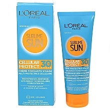 Fragrances, Perfumes, Cosmetics Sun Cream SPF 30 - L'Oreal Paris Sublime Sun Cellular Protect Face Sunscreen SPF30