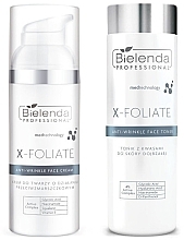 Fragrances, Perfumes, Cosmetics Set - Bielenda Professional Duet X-Foliate Anti Wrinkle (cr/50ml + tonic/200ml)