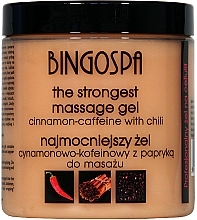 The Strongest Massage Gel 'Cinnamon-Caffeine with Chili' - BingoSpa Gel — photo N2