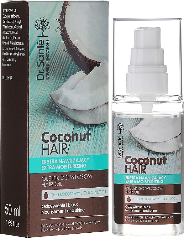 Hair Oil "Nourishing & Shine" - Dr. Sante Coconut Hair — photo N1