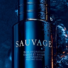 Dior Sauvage Face and Beard Moisturizer - Moisturizing Face & Beard Cream — photo N2