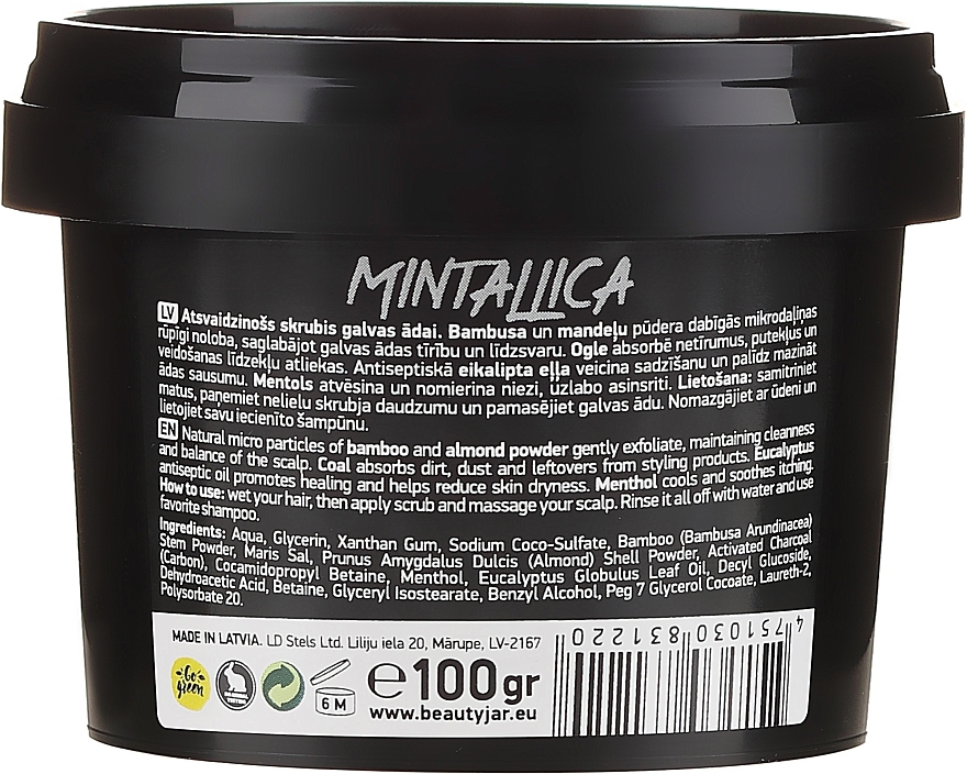 Refreshing Scalp Scrub - Beauty Jar Mintallica Refreshing Scalp Scrub — photo N2