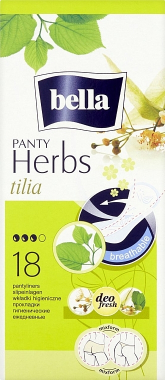 Pantiliners Panty Herbs Tilia, 18 pcs - Bella — photo N1