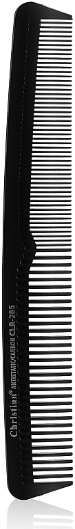 Carbon Antistatic Comb with Medium-Fine Teeth, CLR-285 - Christian — photo N1