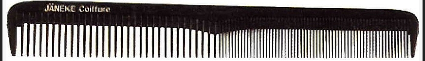 Comb, black - Janeke Polycarbonate Cutting Comb 823 — photo N1