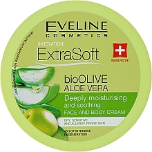 Fragrances, Perfumes, Cosmetics Body Cream - Eveline Cosmetics Extra Soft Oliwka Aloes Cream