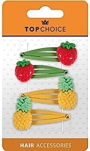 Fragrances, Perfumes, Cosmetics Hair Clips "Strawberry & Pineapple", 26690 - Top Choice