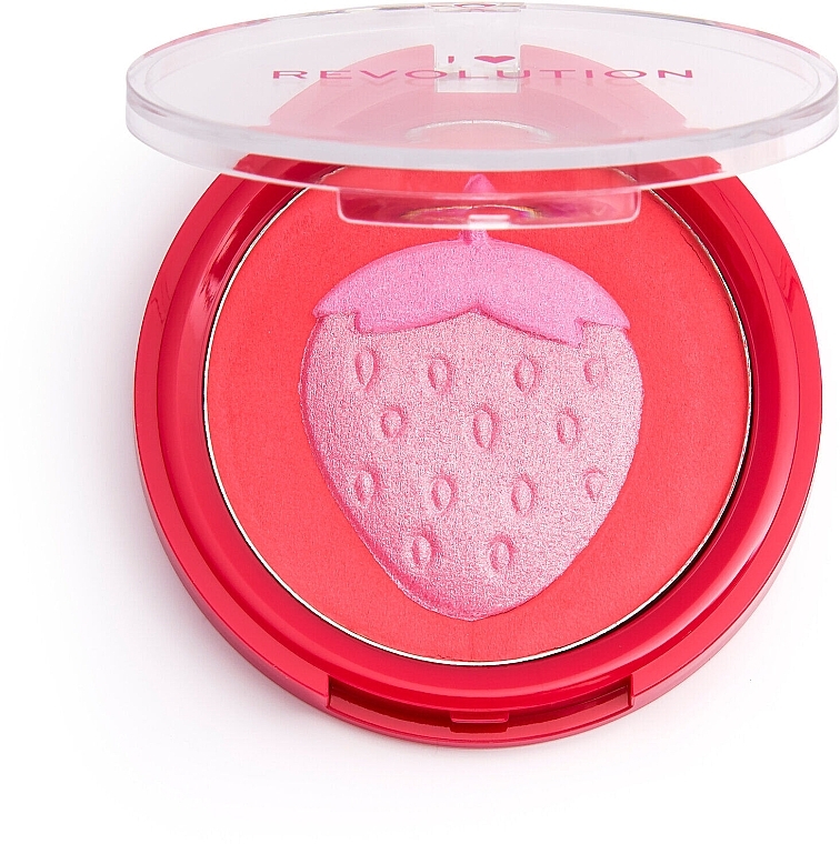 Blush - I Heart Revolution Fruity Blusher Soft Shimmer Blusher — photo N2