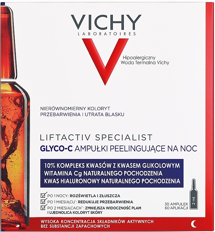 Ampoule Night Peeling Concentrate for Face - Vichy LiftActiv Specialist Glyco-C — photo N2