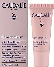 Eye Gel Cream - Caudalie Resveratrol-Lift Firming Eye Gel Cream New — photo N2