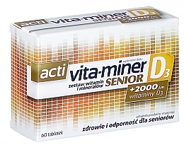 Fragrances, Perfumes, Cosmetics Dietary Supplement - Aflofarm Acti Vita-Miner Senior D3 Suplement Diety