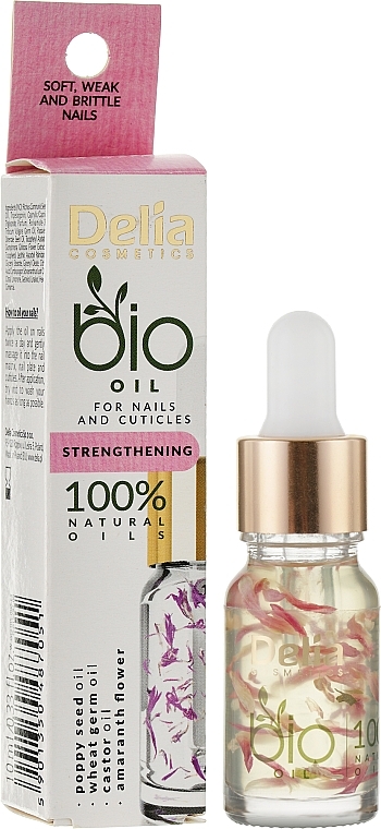 Strengthening Nail & Cuticle Oil - Delia Cosmetics Bio Nail Oil — photo N2