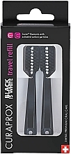 Fragrances, Perfumes, Cosmetics Travel Toothbrush Replaceable Heads Set - Curaprox Black Is White