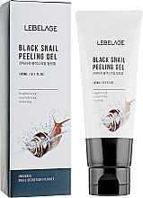 Fragrances, Perfumes, Cosmetics Exfoliating Snail Mucin Cleansing Gel - Lebelage Black Snail Peeling Gel