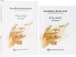 Fragrances, Perfumes, Cosmetics Sheet Mask "Poland" - Calluna Medica Poland Nourishing And Moisturizing Biocellulose Facial Mask