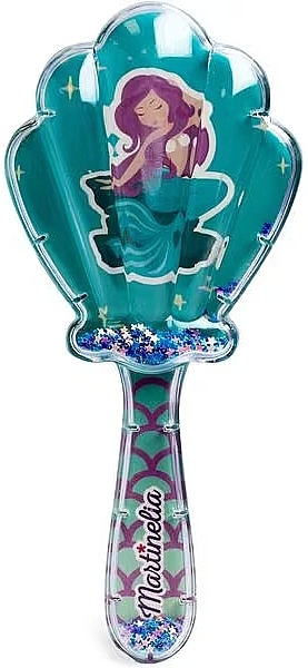 Hair Brush 'Let's Be Mermaids', blue - Martinelia Shell Hair Brush — photo N1