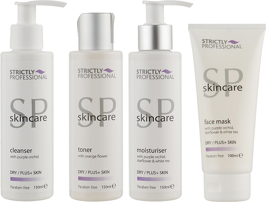 Dry & Mature Skin Set - Strictly Professional SP Skincare (cleanser/150ml + toner/150ml + moisturiser/150ml + mask/100ml) — photo N3