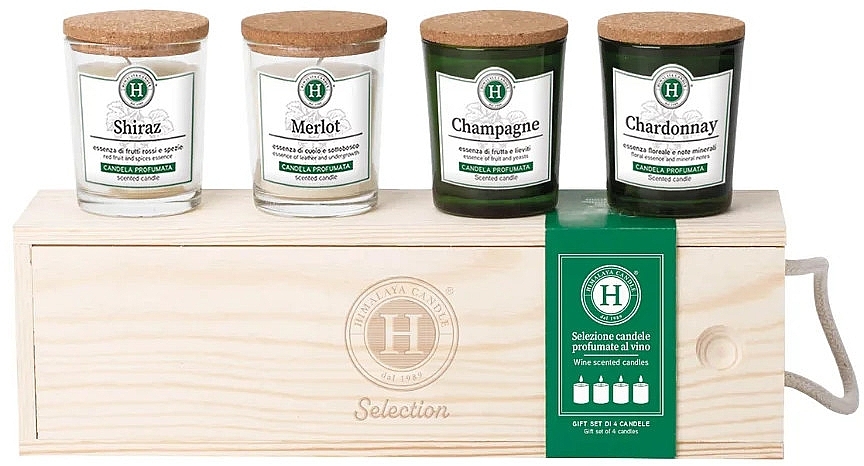 Set - Himalaya dal 1989 Candela Selection Wine In Box Set (candle/75gx4 + box/1pcs) — photo N1