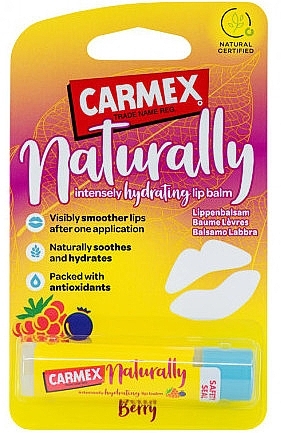 Berry Lip Balm - Carmex Naturally Lip Balm Berry — photo N1