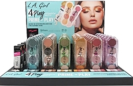 Fragrances, Perfumes, Cosmetics キット - L.A. Girl 4 Play Eyeshadow & Primer (primer/6*12ml + eye/palet/36*3.2g)