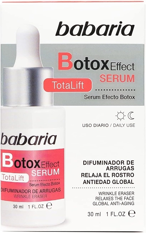 Face Lifting Serum - Babaria Botox Effect Total Lift Serum — photo N2