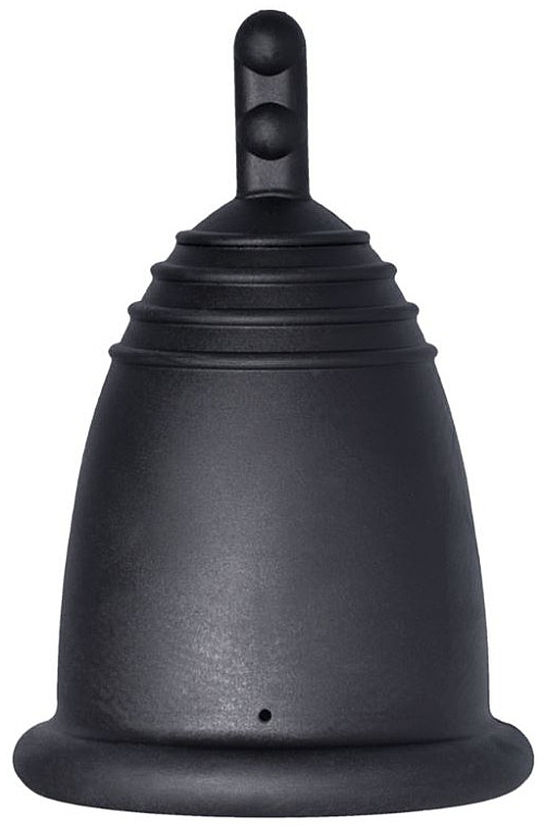 Menstrual Cup, M-size, black - MeLuna Classic Menstrual Cup Stem — photo N2