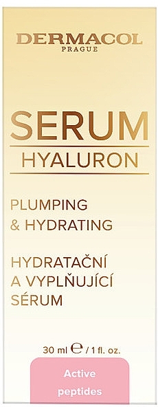 Moisturizing & Smoothing Face Serum - Dermacol Hyaluron Plumping & Hydrating Serum — photo N2