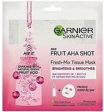 Fragrances, Perfumes, Cosmetics Moisturizing Facial Sakura Tissue Mask - Garnier Skin Active New Fruit Aha Shot Fresh Mix Tissue Mask