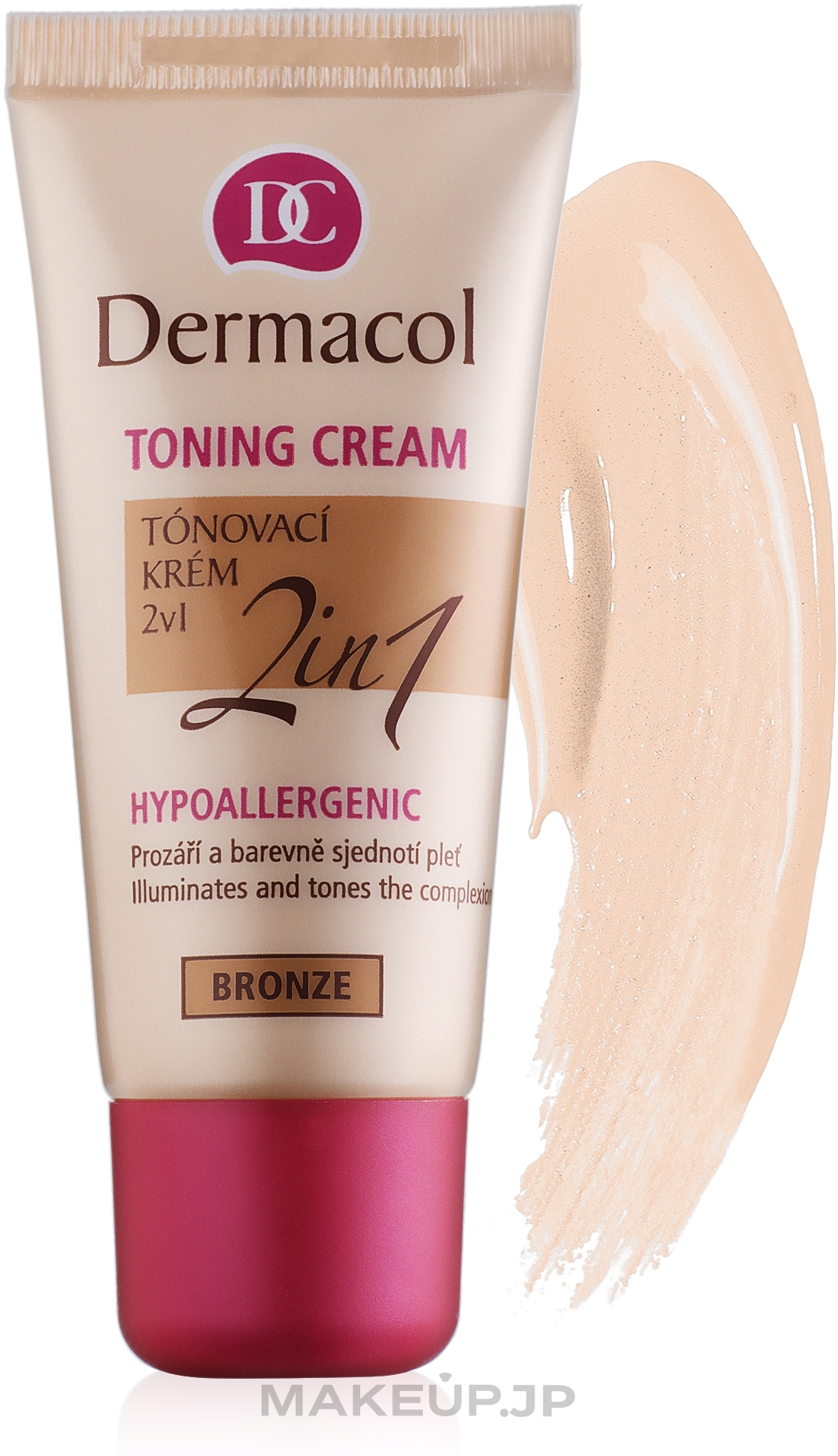 Moisturizing Toning Cream 2 in 1 - Dermacol Make-Up Toning Cream — photo 02 - Biscuit