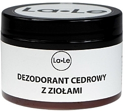 Cedar Oil & Herbs Deodorant Cream - La-Le Cream Deodorant — photo N2