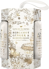 Fragrances, Perfumes, Cosmetics Kit - Grace Cole The Luxury Bathing Bergamot Ginger & Lemongrass Glamorous Glow (b/lot/100ml + sh/gel/100ml + spong/1pc)