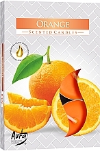 Fragrances, Perfumes, Cosmetics Tealights 'Orange' - Bispol Orange Scented Candles