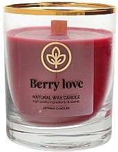 Fragrances, Perfumes, Cosmetics Decorative Candle, 8x9.5cm - Artman Berry Love