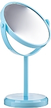 Fragrances, Perfumes, Cosmetics Round Mirror on Stand 85703, blue - Top Choice Beauty Collection Mirror