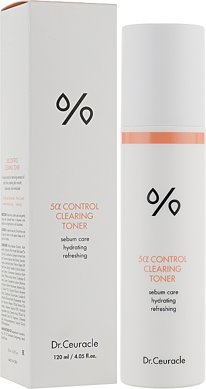 Sebum-Regulating Facial Toner "5-Alpha Control" - Dr.Ceuracle 5? Control Clearing Toner — photo N2