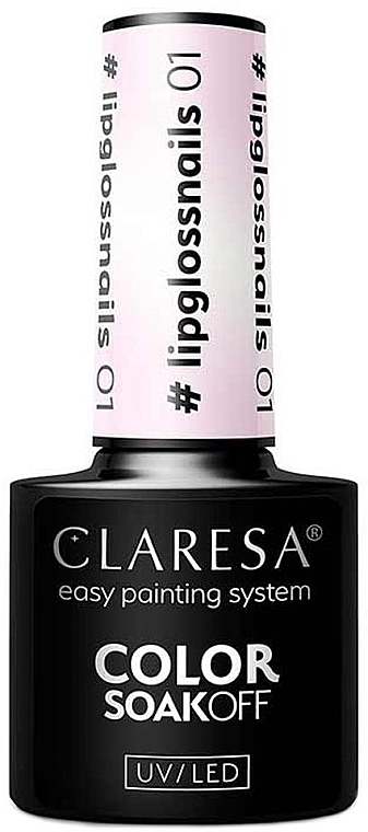 Hybrid Nail Polish - Claresa Color SoakOff UV/LED #Lipglossnails — photo N1