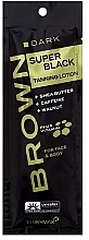 Fragrances, Perfumes, Cosmetics Tanning Lotion with Shea Butter, Caffeine & Nut - Tannymaxx Brown Dark Super Black Tanning Lotion (sachet)